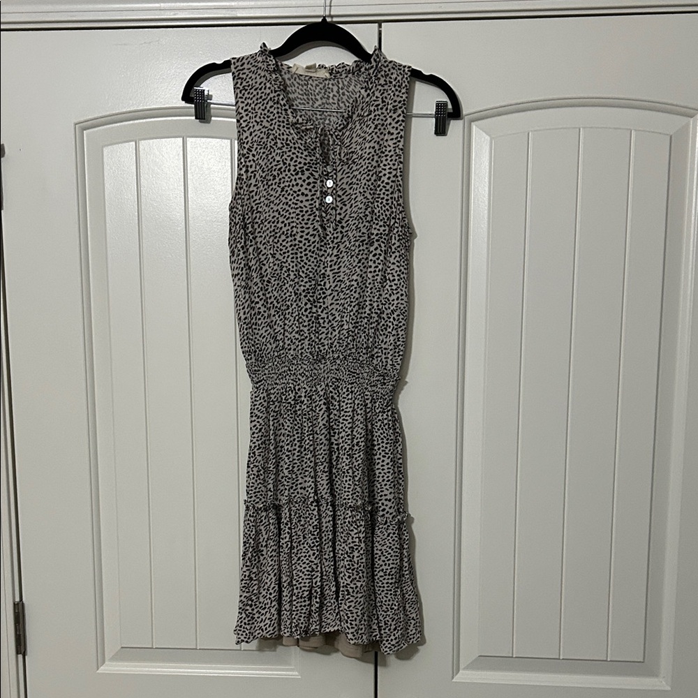 Lovestitch Black and White Sleeveless Midi Dress